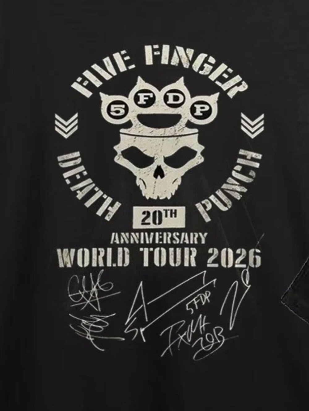 Five Finger Death Punch 20th Anniversary Tour 2026 T shirt 249 - Picture 2 of 5